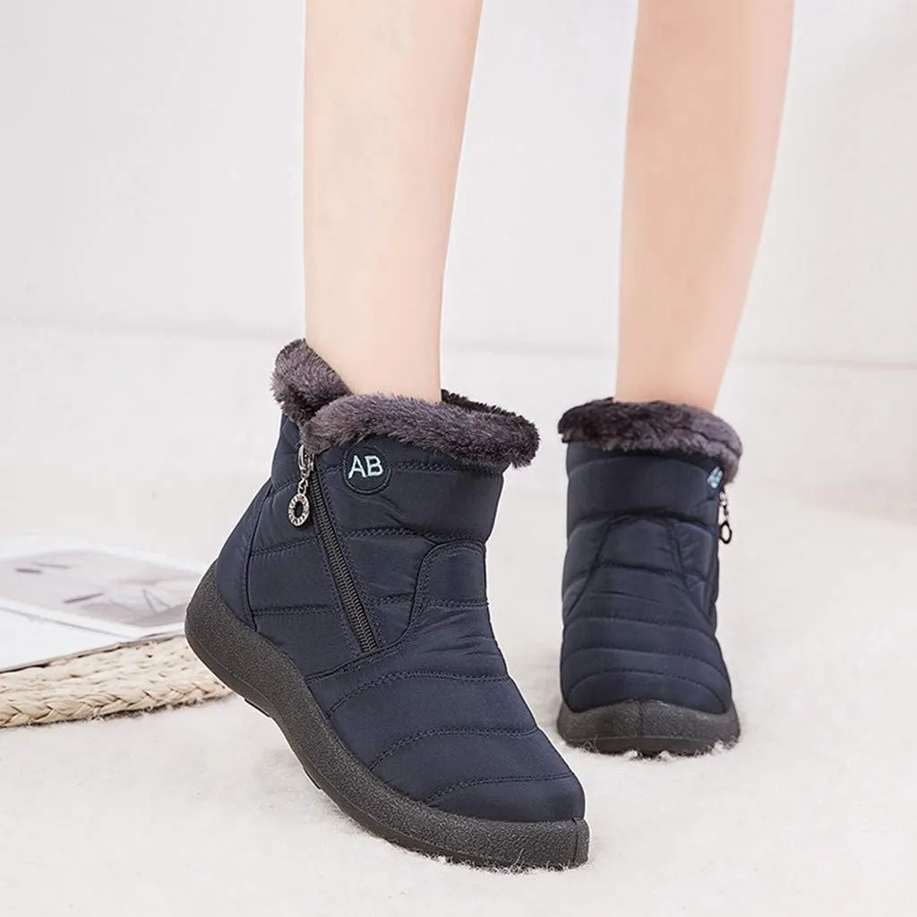 SBGMoSJ Winter Boots for Women Waterproof Snow Wide Womens Waterproof Winter Boots Size 8 Winter Boots Waterproof Insulated Women's Winter Boots Size 11w Botas Waterproof Para Mujer De Trabajo