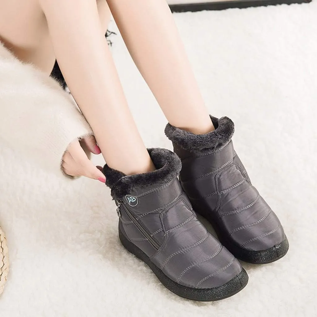 SBGMoSJ Winter Boots for Women Waterproof Snow Wide Womens Waterproof Winter Boots Size 8 Winter Boots Waterproof Insulated Women's Winter Boots Size 11w Botas Waterproof Para Mujer De Trabajo