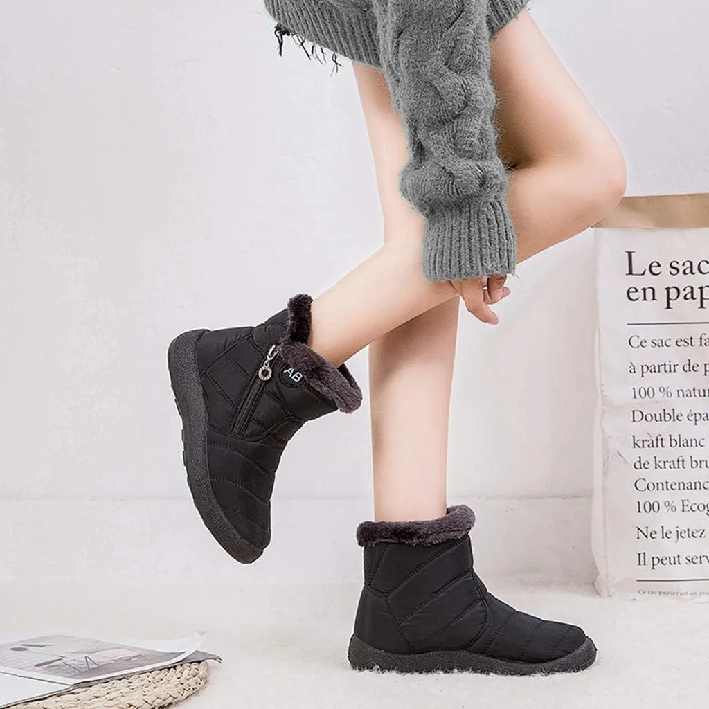SBGMoSJ Winter Boots for Women Waterproof Snow Wide Womens Waterproof Winter Boots Size 8 Winter Boots Waterproof Insulated Women's Winter Boots Size 11w Botas Waterproof Para Mujer De Trabajo