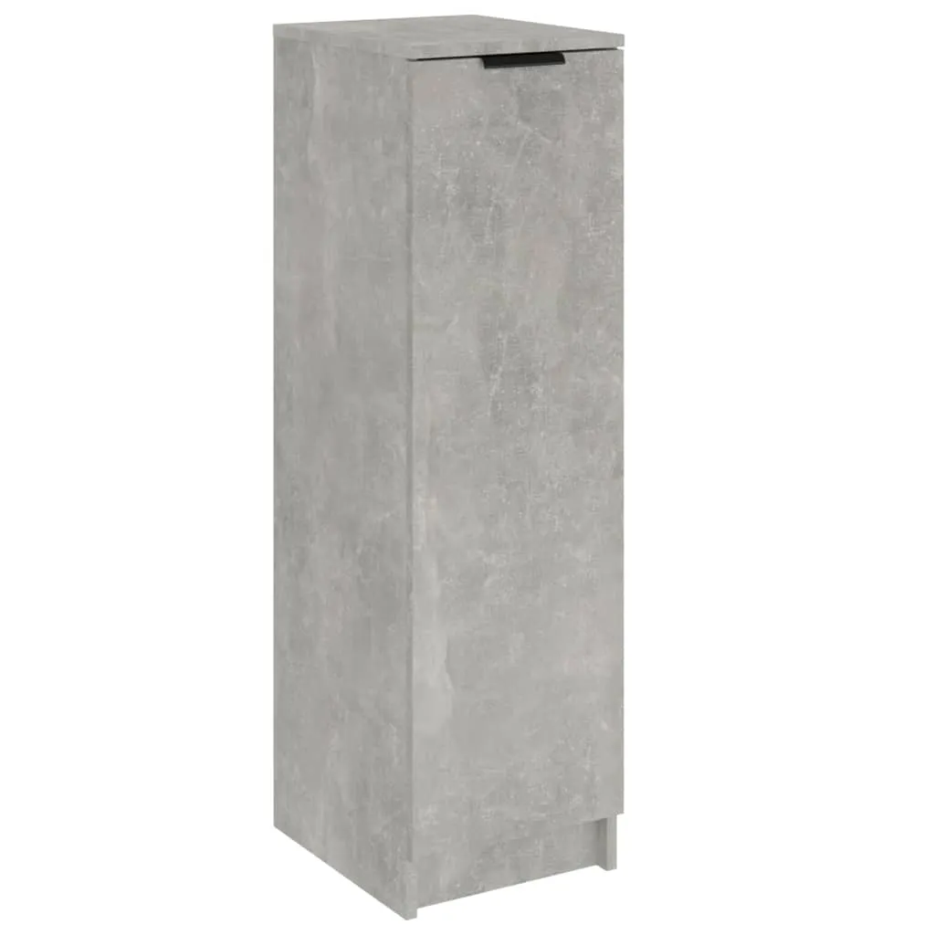 Shoe Cabinet Concrete Grey 30x35x100 cm Engineered Wood