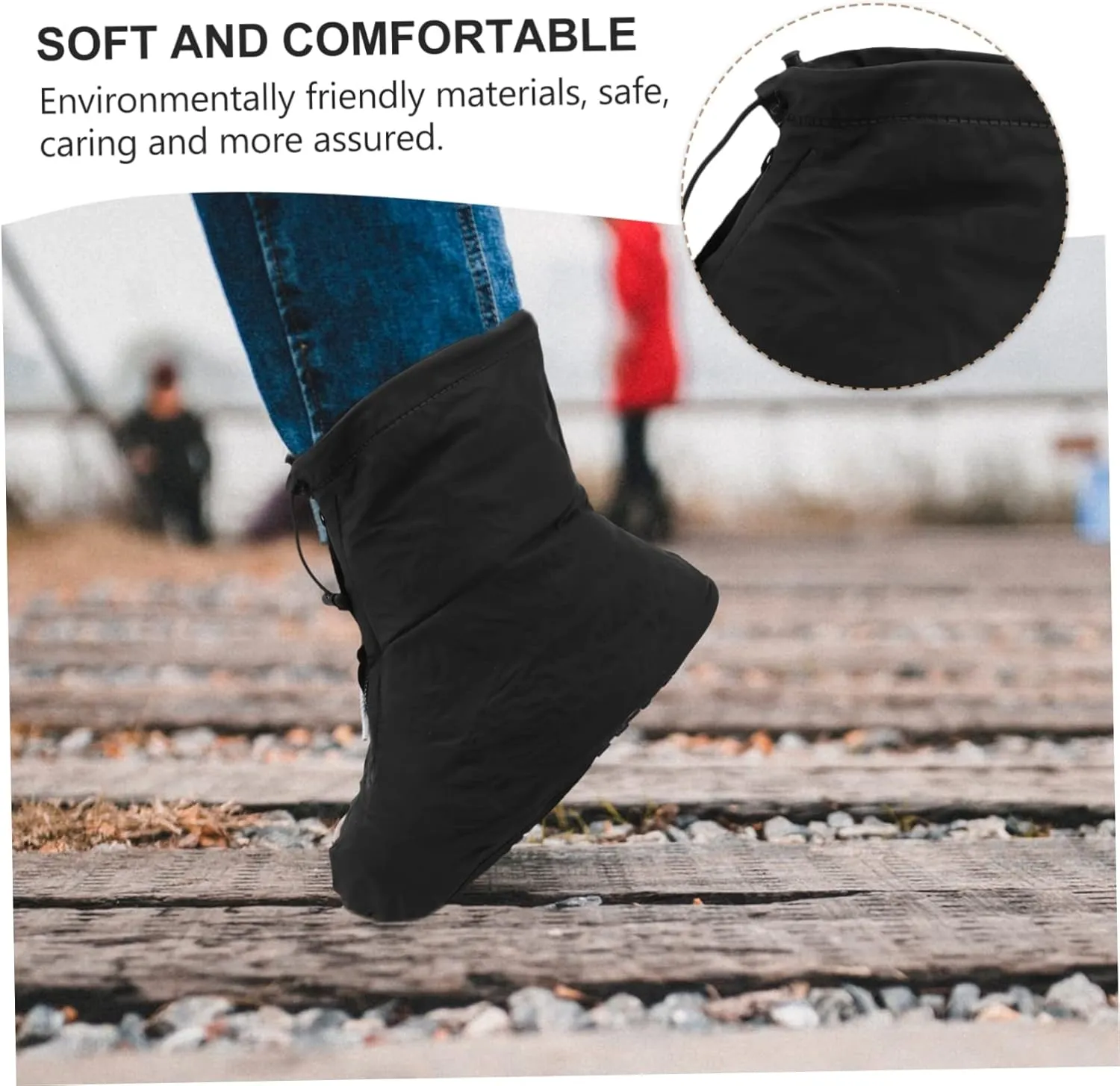 Shoe Cover Rain Boot Cover Overshoes Waterproof Boots for Men Mens Waterproof Boots Waterproof Shoes