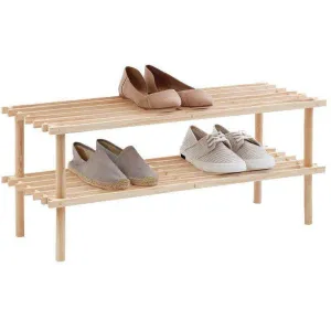 Shoe Rack 2 Tier - Natural