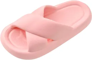 Shower Shoes for Women Quick Drying Shower Slippers with Open Toe Open Toe Shower Shoes Women's Pillow Slippers