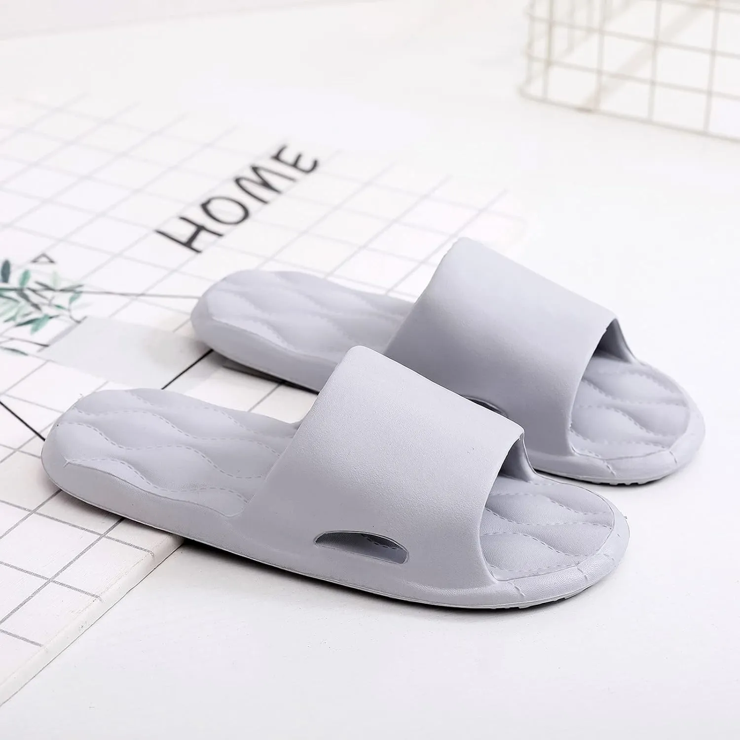 Shower Slippers for Men Indoor Slippers for Men Shower Bathroom Sandals Pillow Women and Womens Shoes Bathroom House and Pool Sandals Flip Flops Women