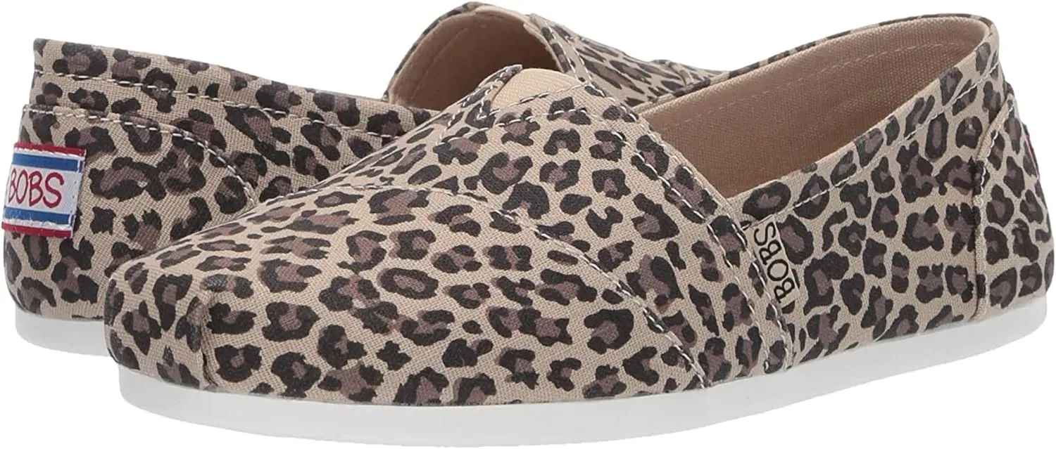 Skechers Womens Bobs Plush - Hot Spotted Ballet Flat