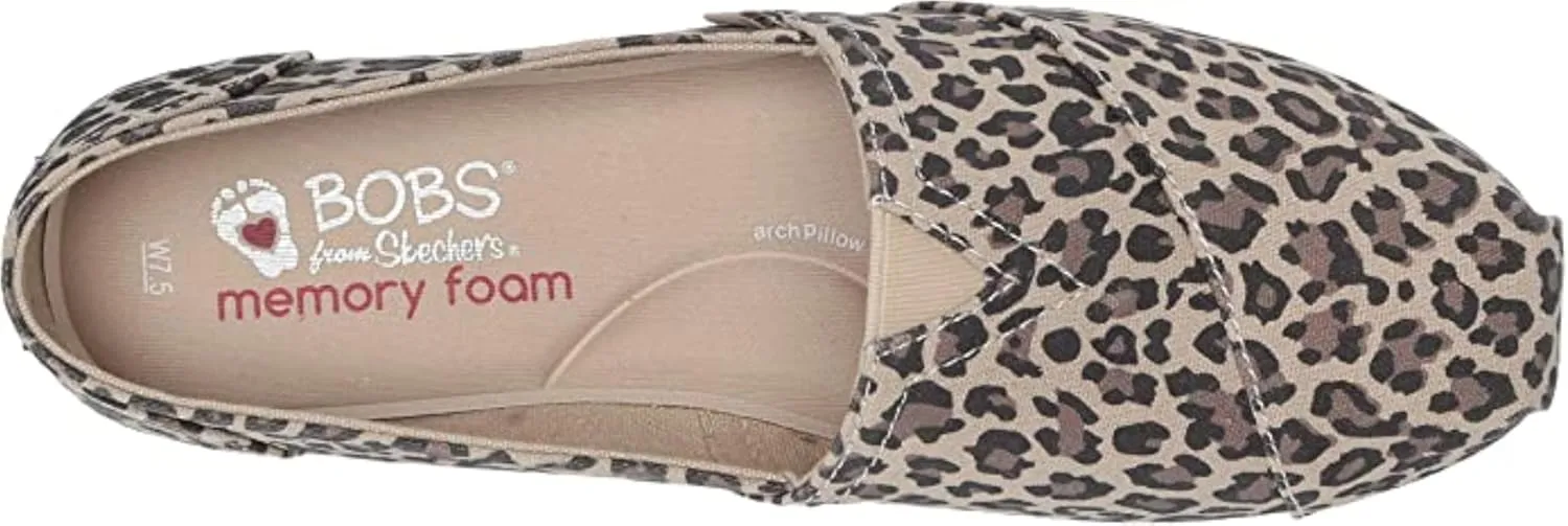 Skechers Womens Bobs Plush - Hot Spotted Ballet Flat