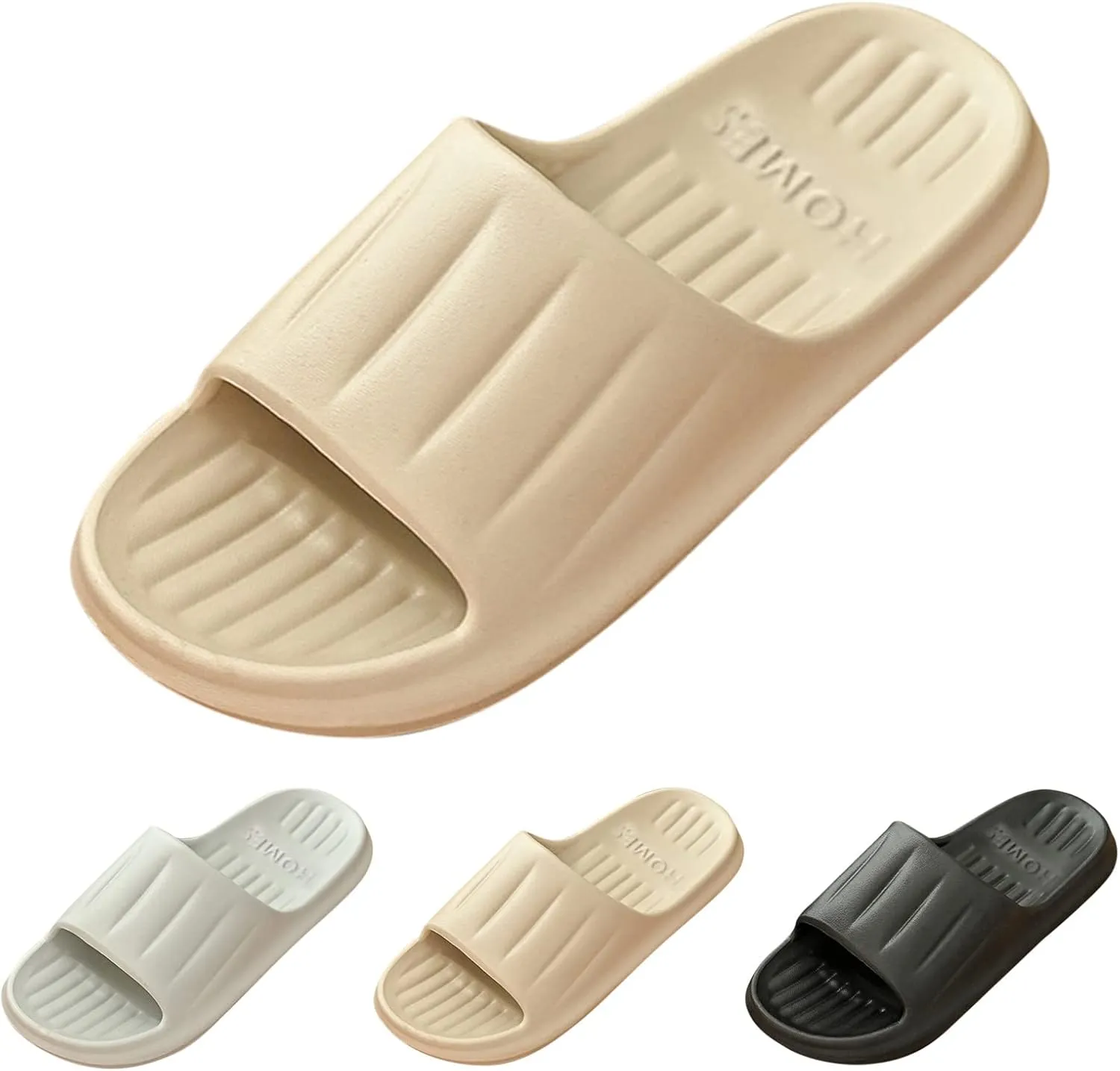 Slides for Men Shower Shoes Women Mens Slippers Slides for Women Living Room Drainage Hole Ultra Comfort Slippers