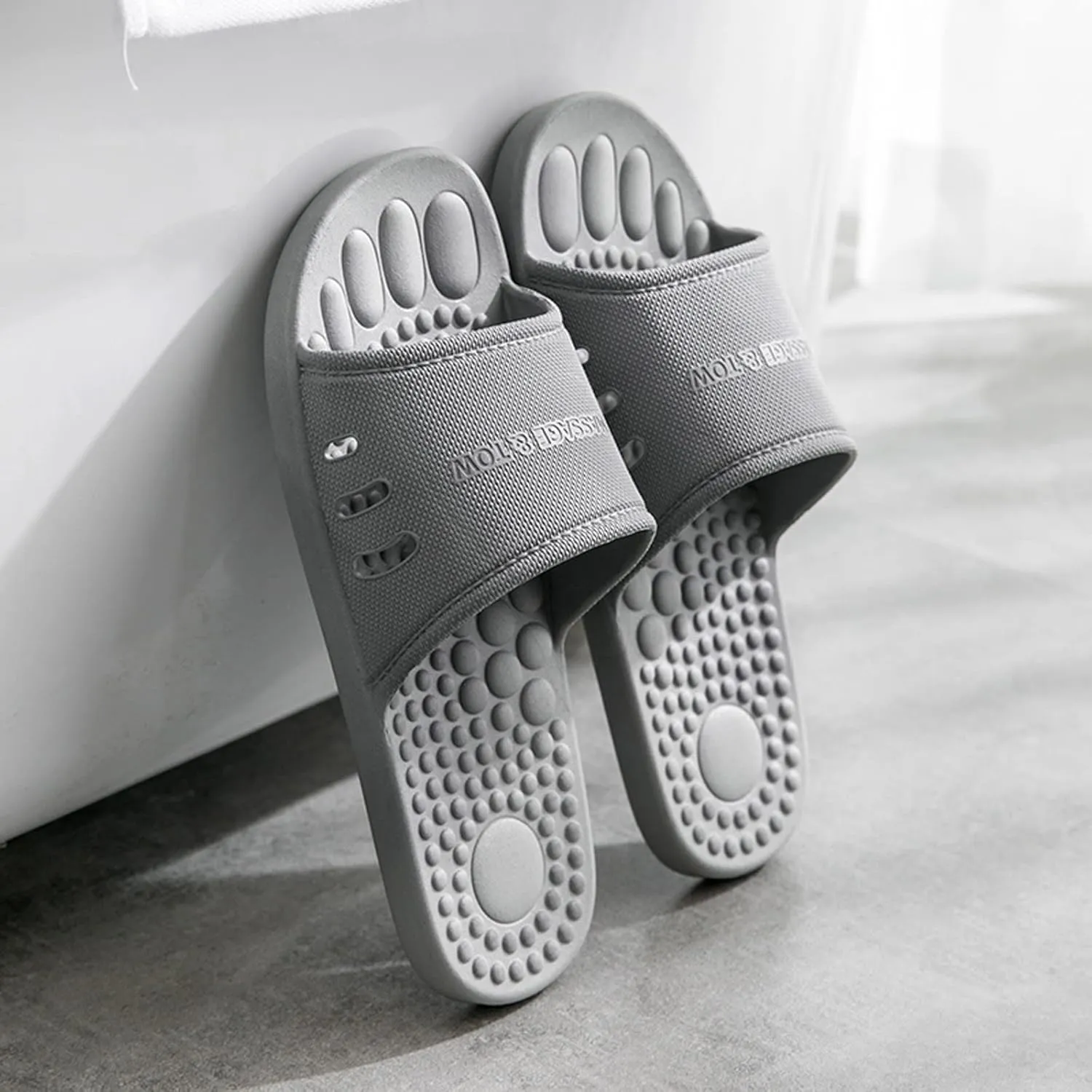Slides for Men Slides for Women Mens Shower Shoes Shower Shoes Women Bathroom Open Toe Pool Slippers