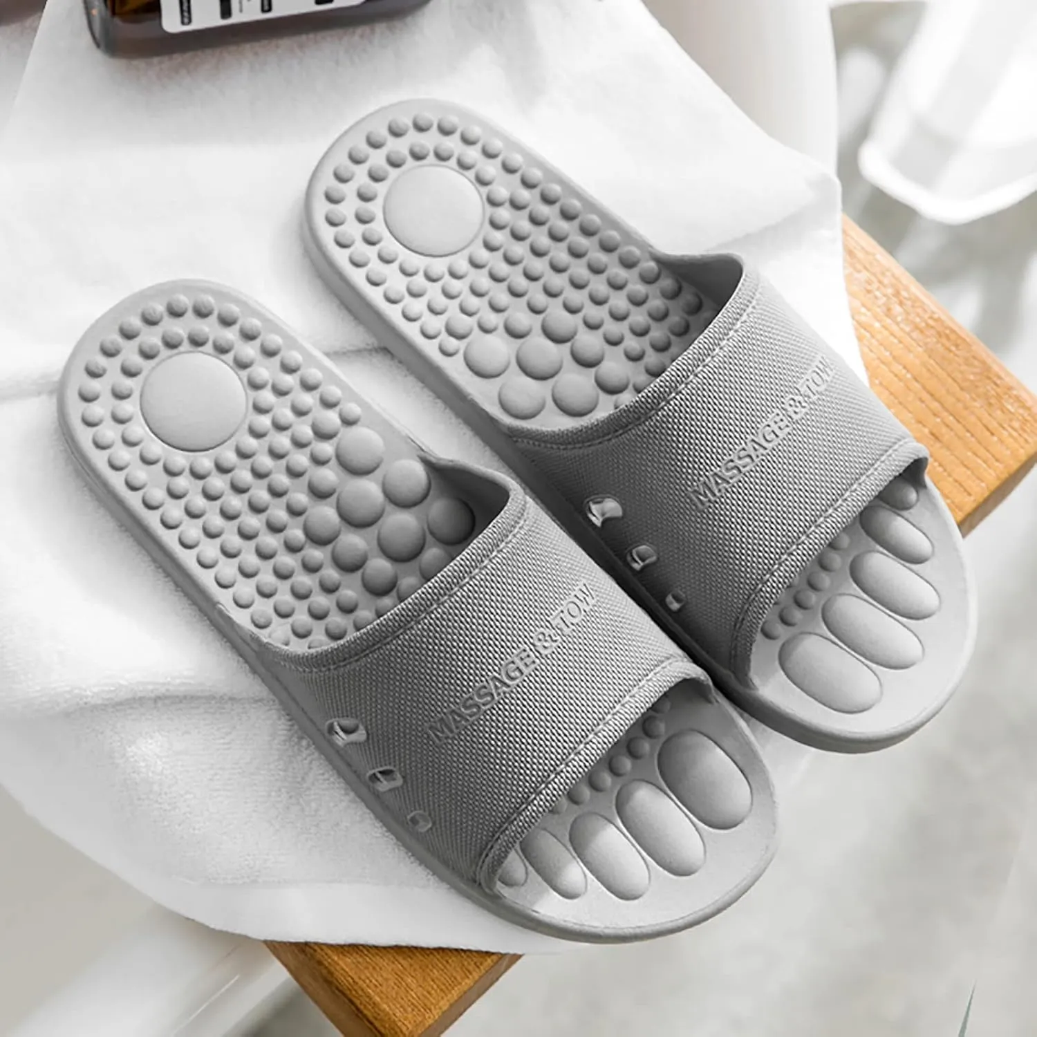 Slides for Men Slides for Women Mens Shower Shoes Shower Shoes Women Bathroom Open Toe Pool Slippers