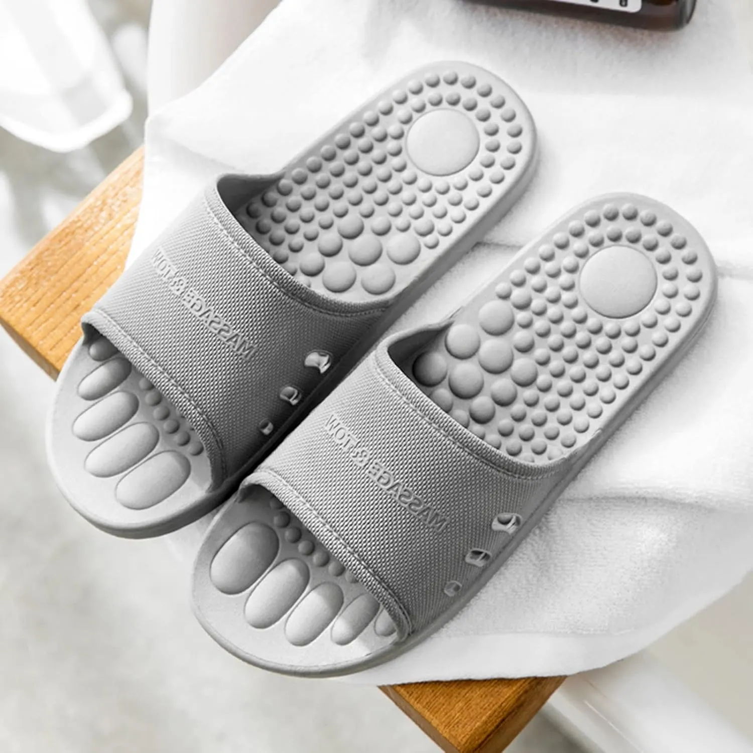 Slides for Men Slides for Women Mens Shower Shoes Shower Shoes Women Bathroom Open Toe Pool Slippers