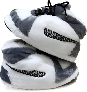 Sneaker Slippers Non Slip Sole Indoor House Plush Slippers Unisex Indoor Floor Cotton Shoes
