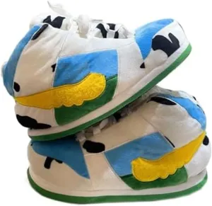 Sneaker Slippers Non Slip Sole Indoor House Plush Slippers Unisex Indoor Floor Cotton Shoes