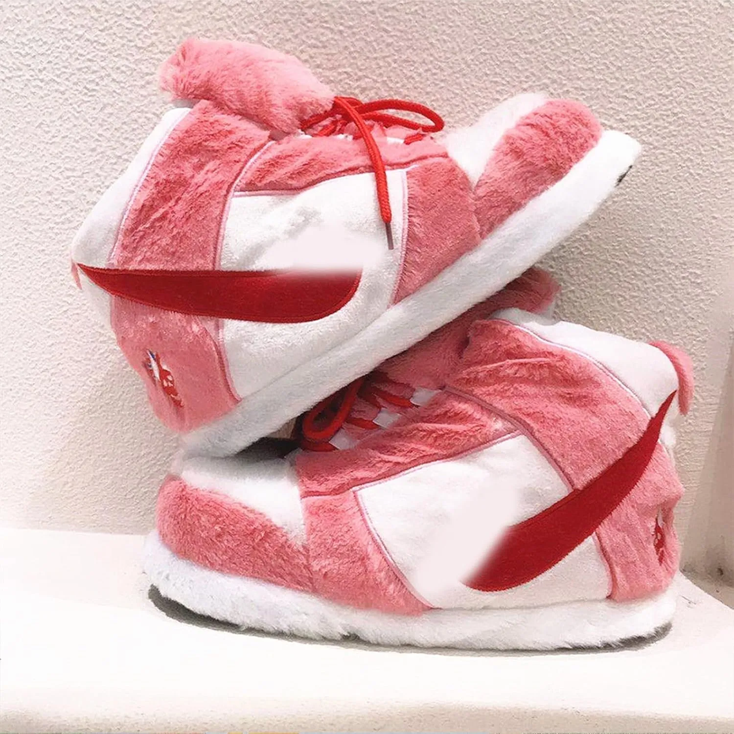 Sneaker Slippers Non Slip Sole Indoor House Plush Slippers Unisex Indoor Floor Cotton Shoes