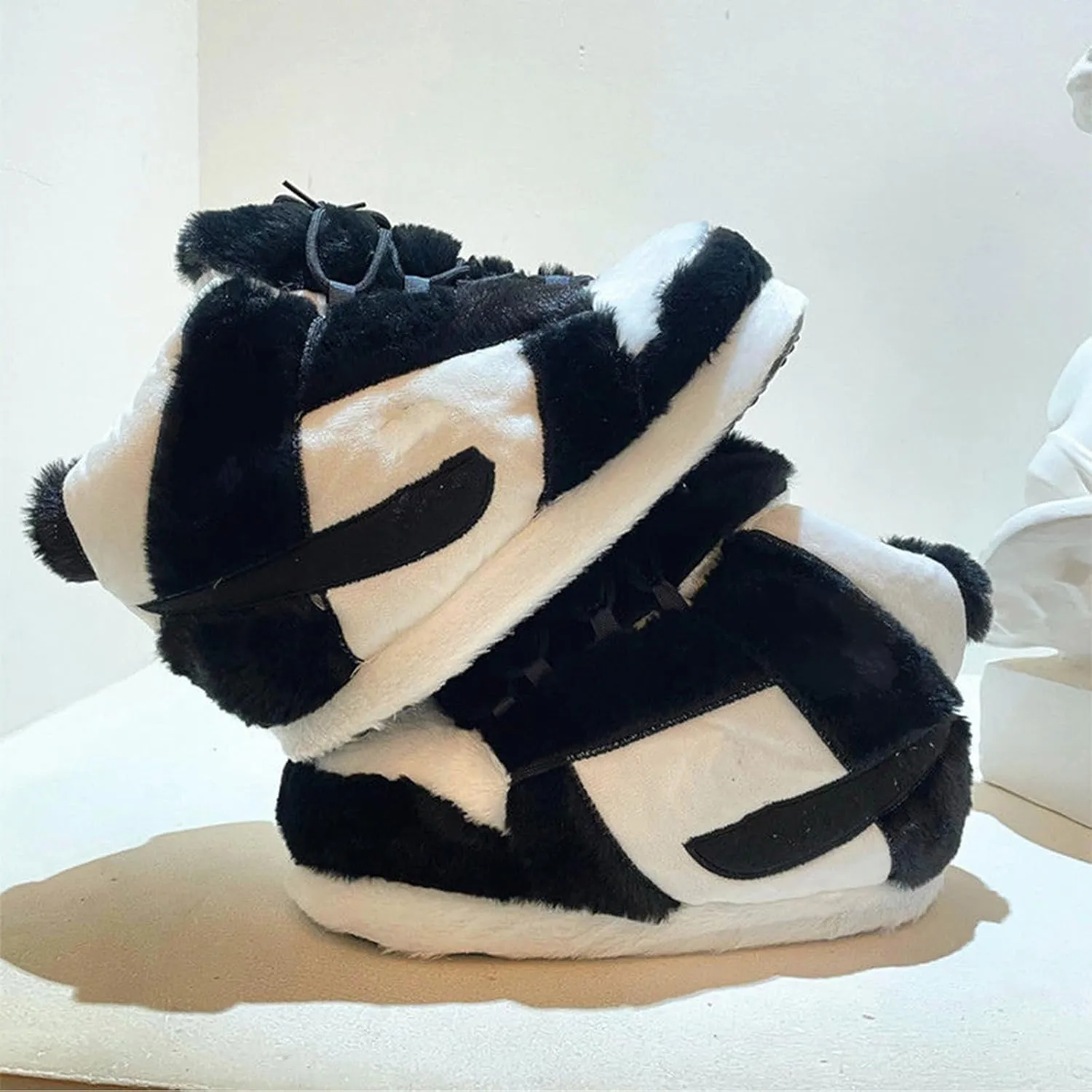 Sneaker Slippers Non Slip Sole Indoor House Plush Slippers Unisex Indoor Floor Cotton Shoes