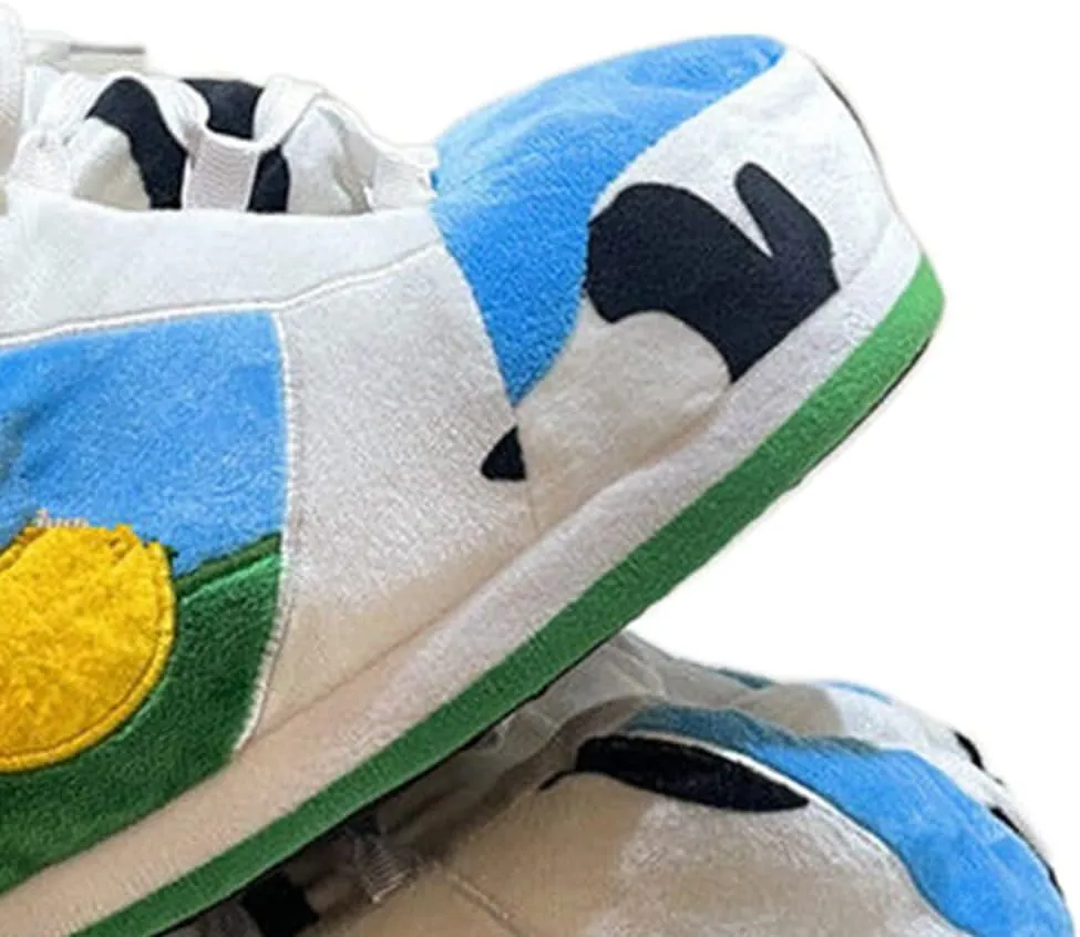 Sneaker Slippers Non Slip Sole Indoor House Plush Slippers Unisex Indoor Floor Cotton Shoes