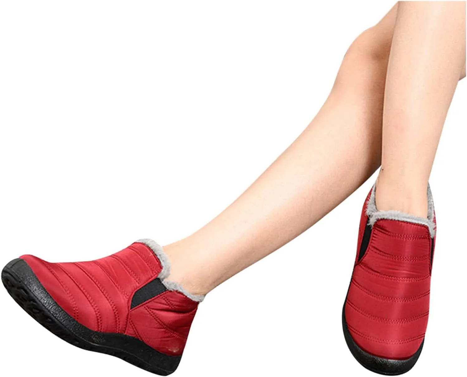 Snow Boots for Women Cute Women's Waterproof Boots Work Cute Knee High Winter Boots for Women Waterproof Women's Winter Ankle Booties Womens Winter Hiking Boots Waterproof