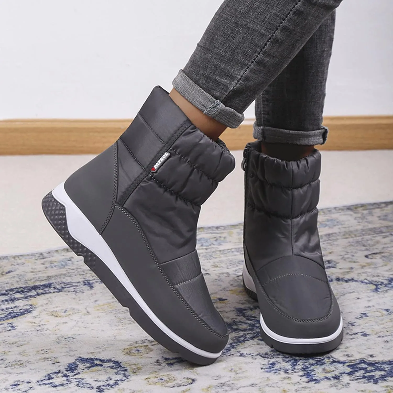 Snow Boots for Women Waterproof Insulated Women's Winter Boots Waterproof Warm Women Waterproof Winter Boots Womens Snow Shoes Dressy Botas Para Nieve Mujer 6.5
