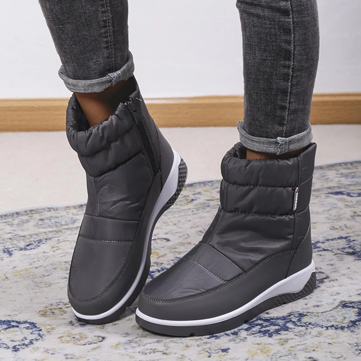 Snow Boots for Women Waterproof Insulated Women's Winter Boots Waterproof Warm Women Waterproof Winter Boots Womens Snow Shoes Dressy Botas Para Nieve Mujer 6.5