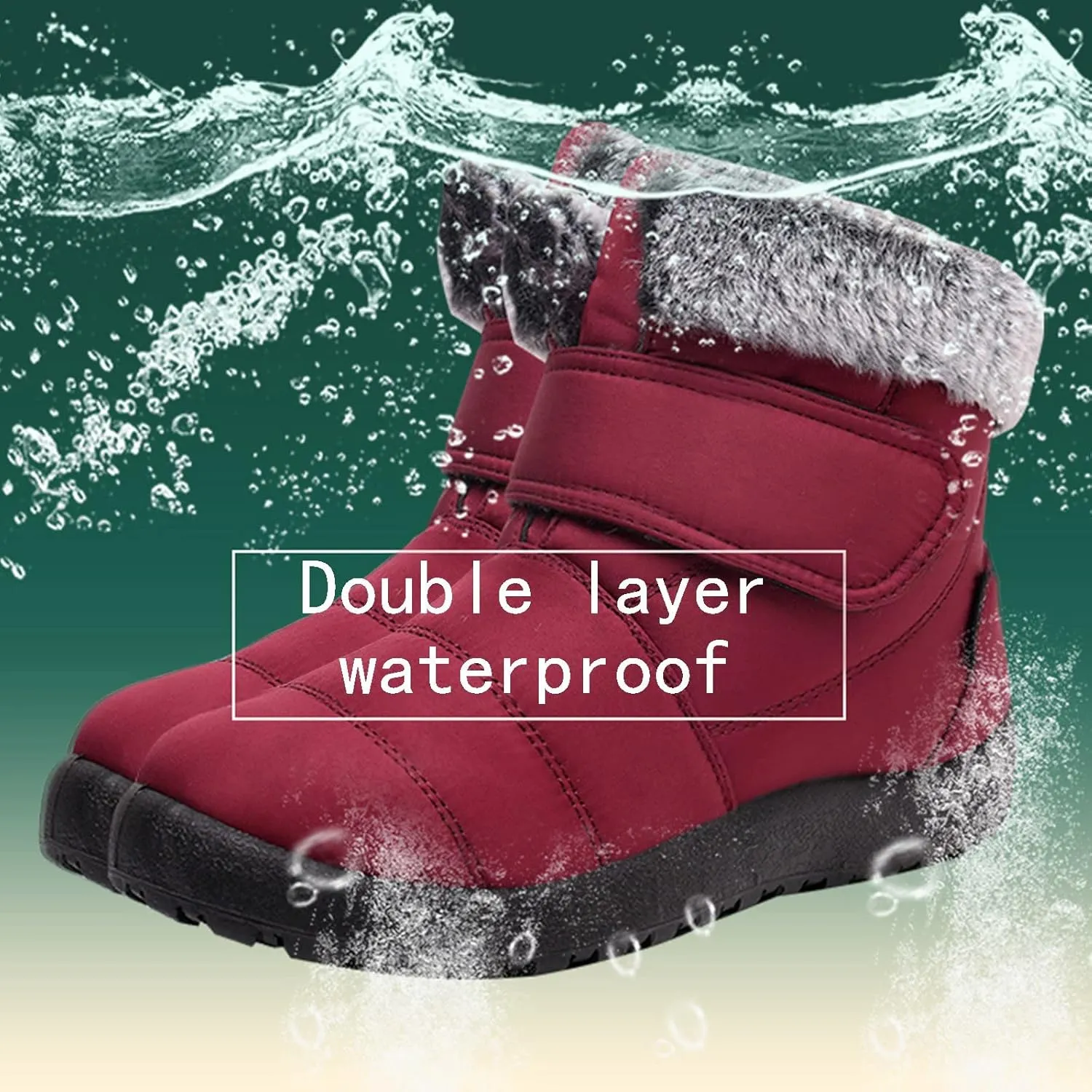 Snow Boots for Women Waterproof Insulated Women's Winter Boots Waterproof Warm Women Waterproof Winter Boots Womens Snow Shoes Dressy Botas Para Nieve Mujer 6.5