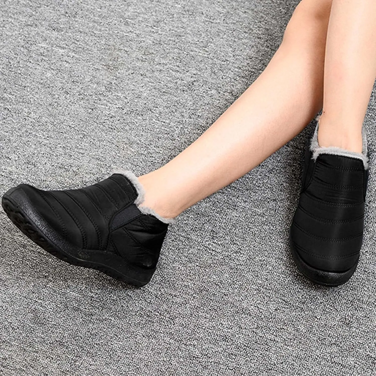 Snow Boots for Women Waterproof Size 12 Womens White Snow Boots Size 12 Waterproof Winter Boots Woman Womens Duck Boots Waterproof Insulated Wide Botas Waterproof Para Mujer FrO Extremo