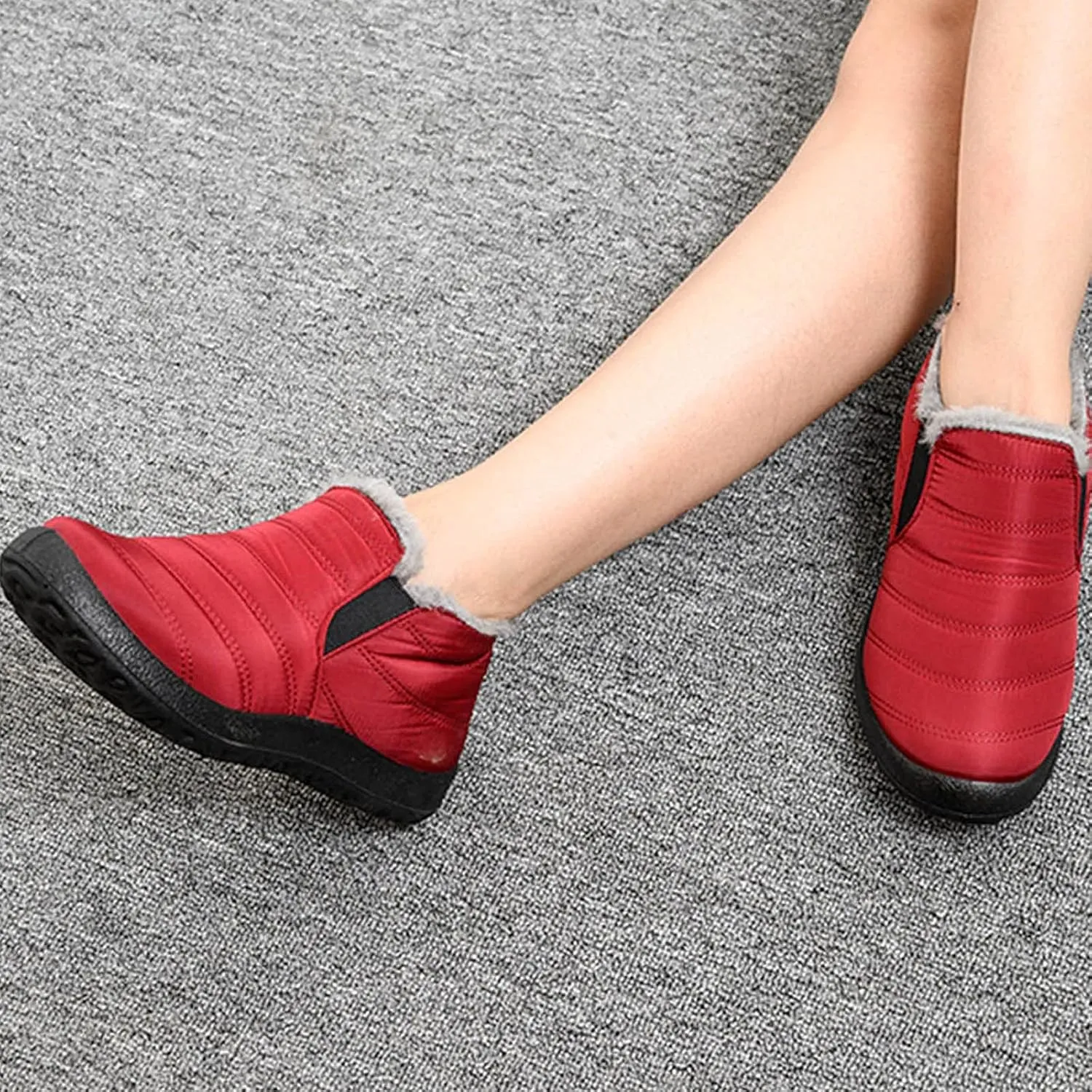 Snow Boots for Women Waterproof Size 12 Womens White Snow Boots Size 12 Waterproof Winter Boots Woman Womens Duck Boots Waterproof Insulated Wide Botas Waterproof Para Mujer FrO Extremo