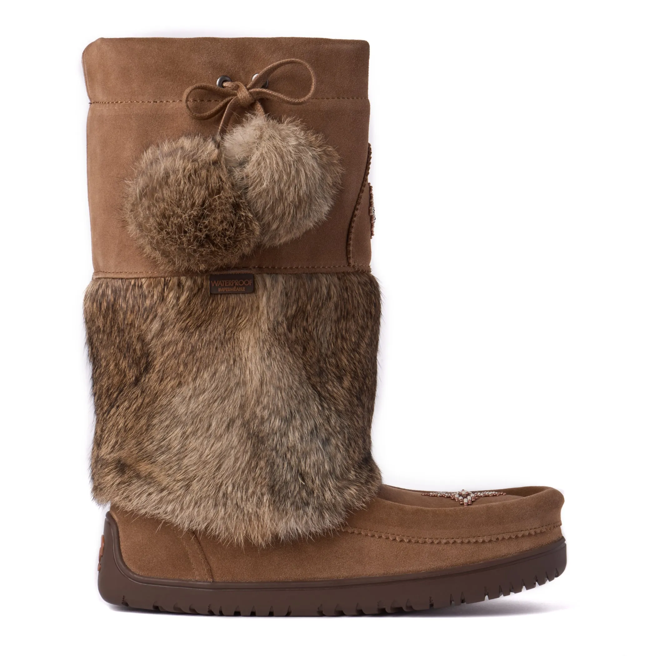 Snowy Owl Waterproof Mukluk - Oak Suede