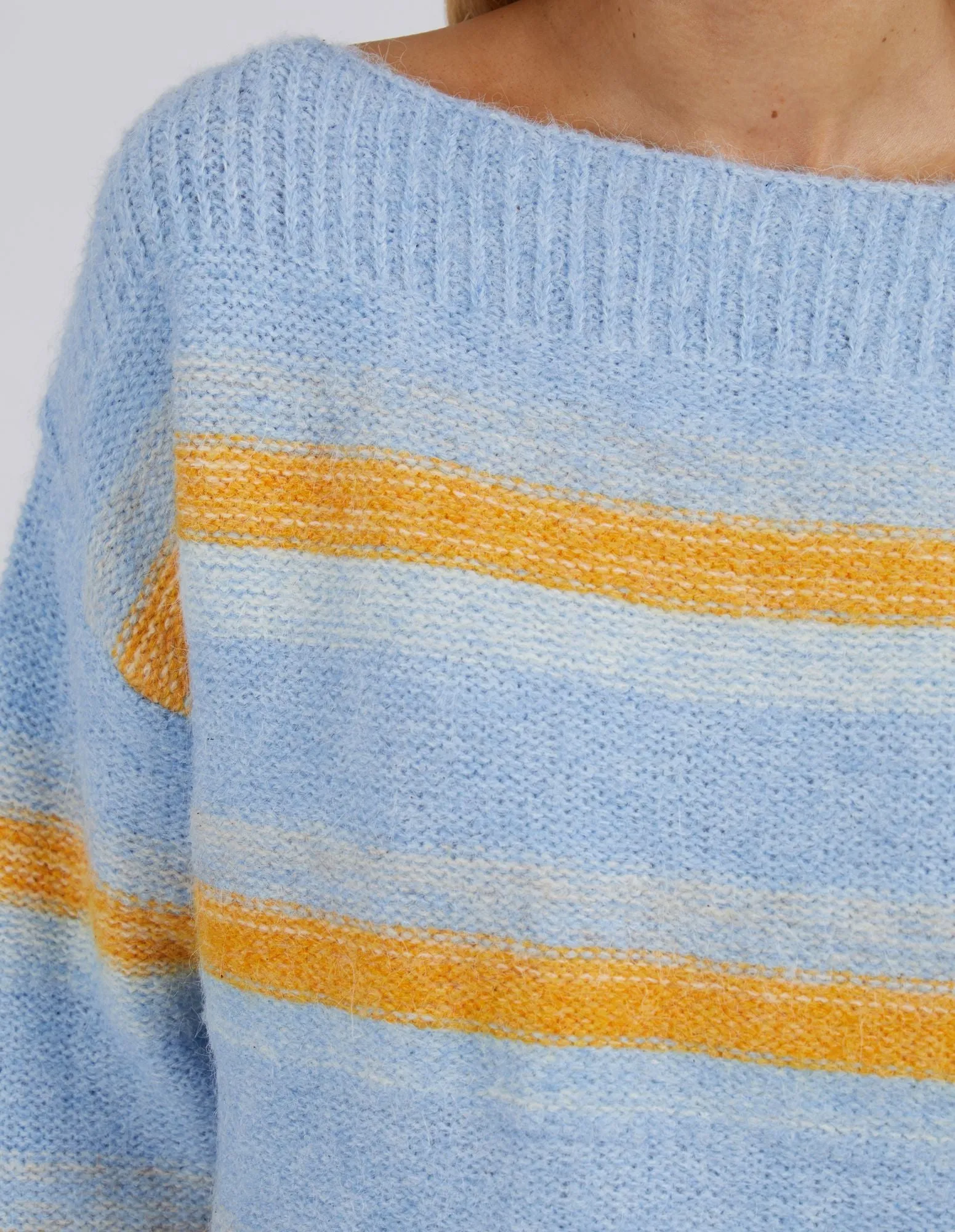 Stella Crew Knit - Light Blue
