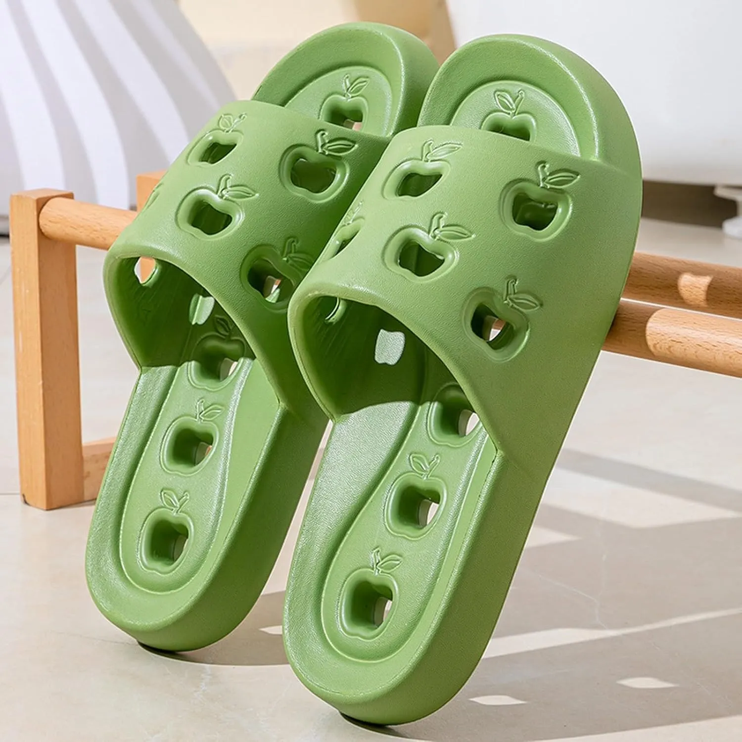 Summer Home Household Indoor Slip Thick Soled PVC Shower Slippers Women Men's Slippers