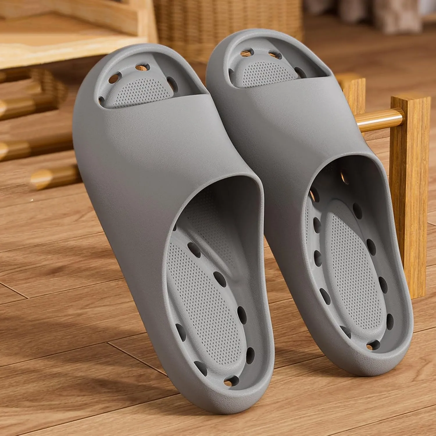 Summer Home Household Indoor Slip Thick Soled PVC Women Slippers Indoor Cotton Slippers for Women