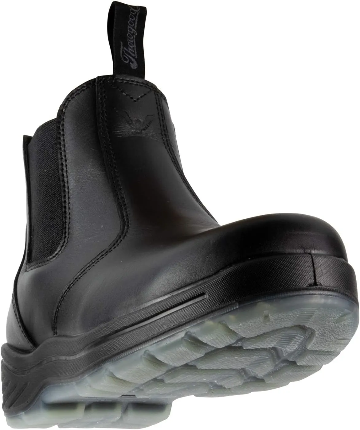 Thorogood 6 Slip On Station Boots for Men and Women - Soft Toe Leather with Quick Release, Slip-Resistant Outsole, and Translucent Non-Marking Bottom; EH Rated