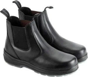 Thorogood 6 Slip On Station Boots for Men and Women - Soft Toe Leather with Quick Release, Slip-Resistant Outsole, and Translucent Non-Marking Bottom; EH Rated