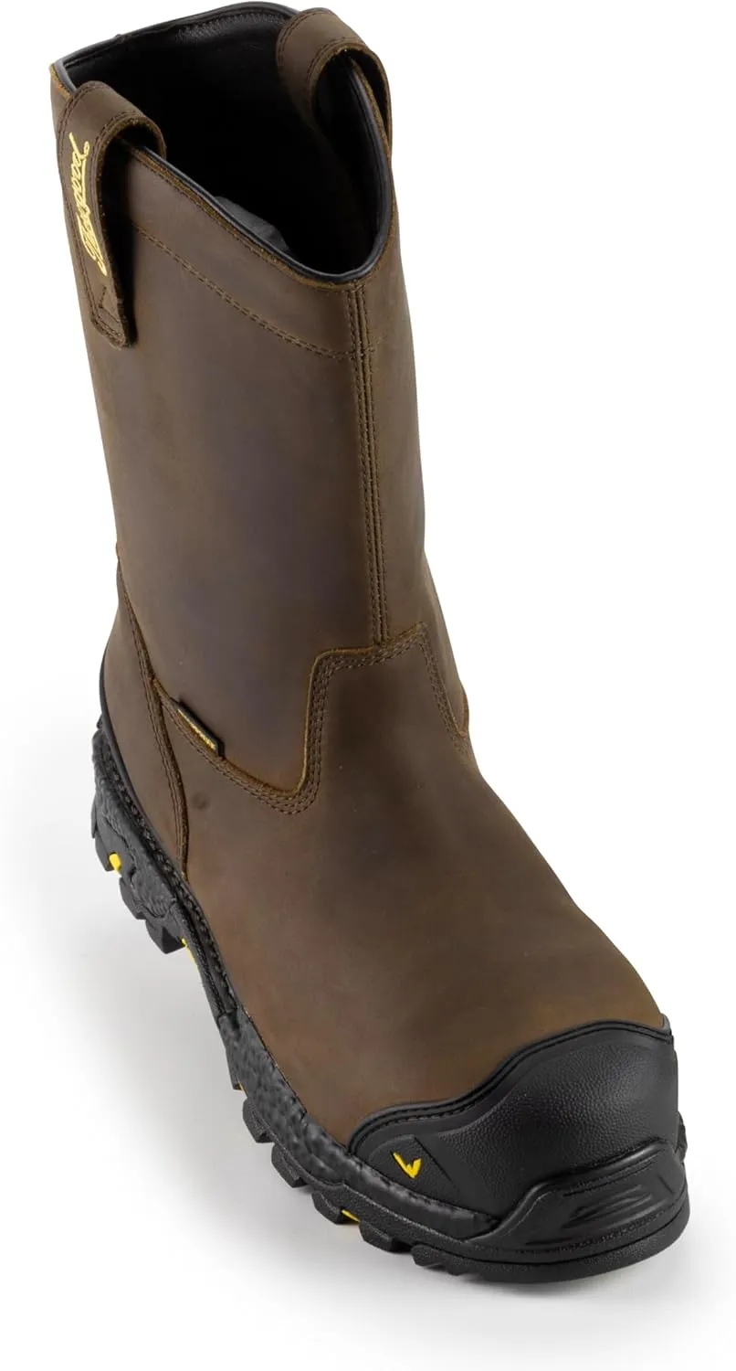 Thorogood Infinity FD 11 Waterproof Composite Toe Wellington Boots for Men with Full-Grain Leather and Self-Cleaning Anti-Fatigue Traction Outsole; EH Rated