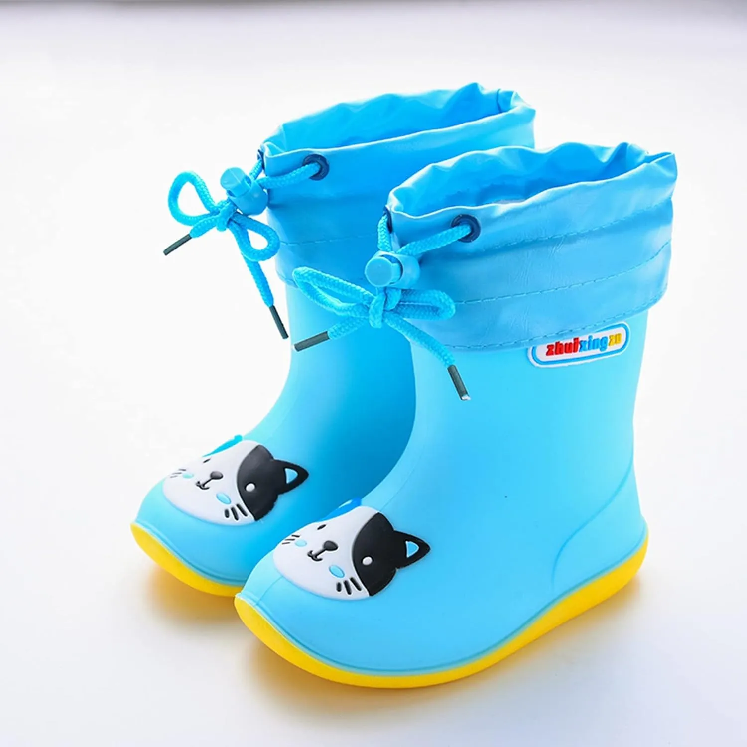 Toddler Rain Boots Waterproof Rainboots Outdoor Boys Girls Cute Lightweight Water Shoes Non-Slip Rubber Mud Boots