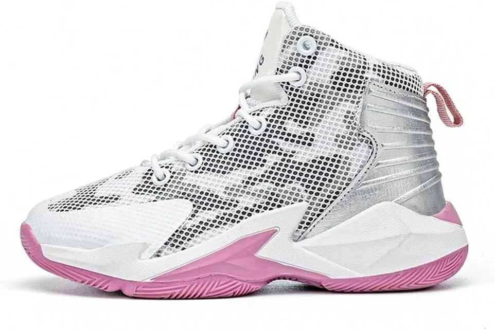 Unisex Basketball Shoes Lightweight Breathable Anti Slip Fashionable Training Boots