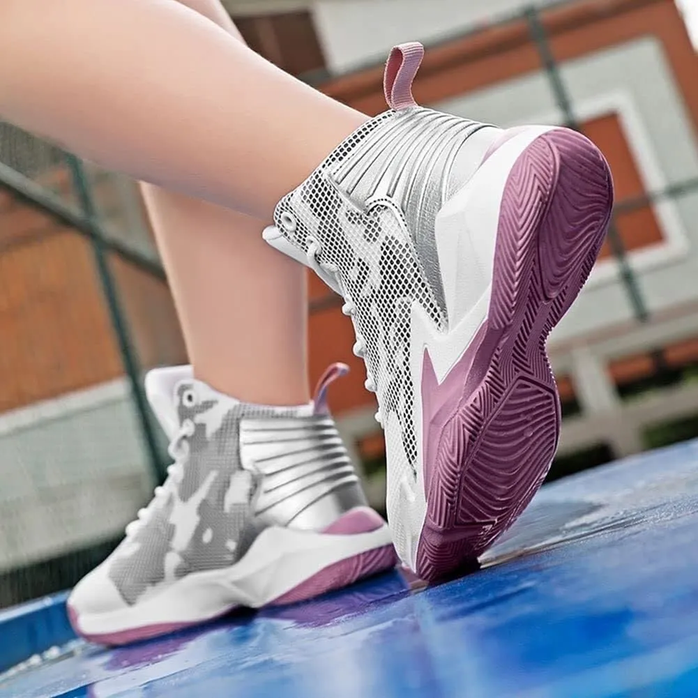 Unisex Basketball Shoes Lightweight Breathable Anti Slip Fashionable Training Boots