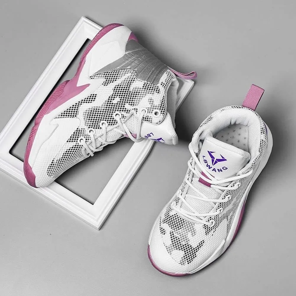 Unisex Basketball Shoes Lightweight Breathable Anti Slip Fashionable Training Boots