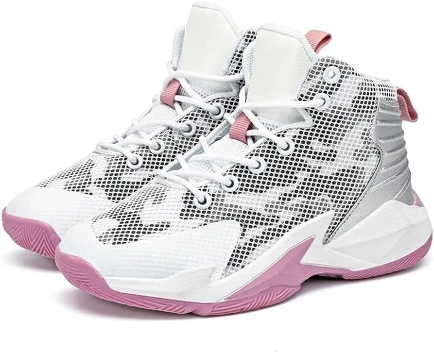 Unisex Basketball Shoes Lightweight Breathable Anti Slip Fashionable Training Boots