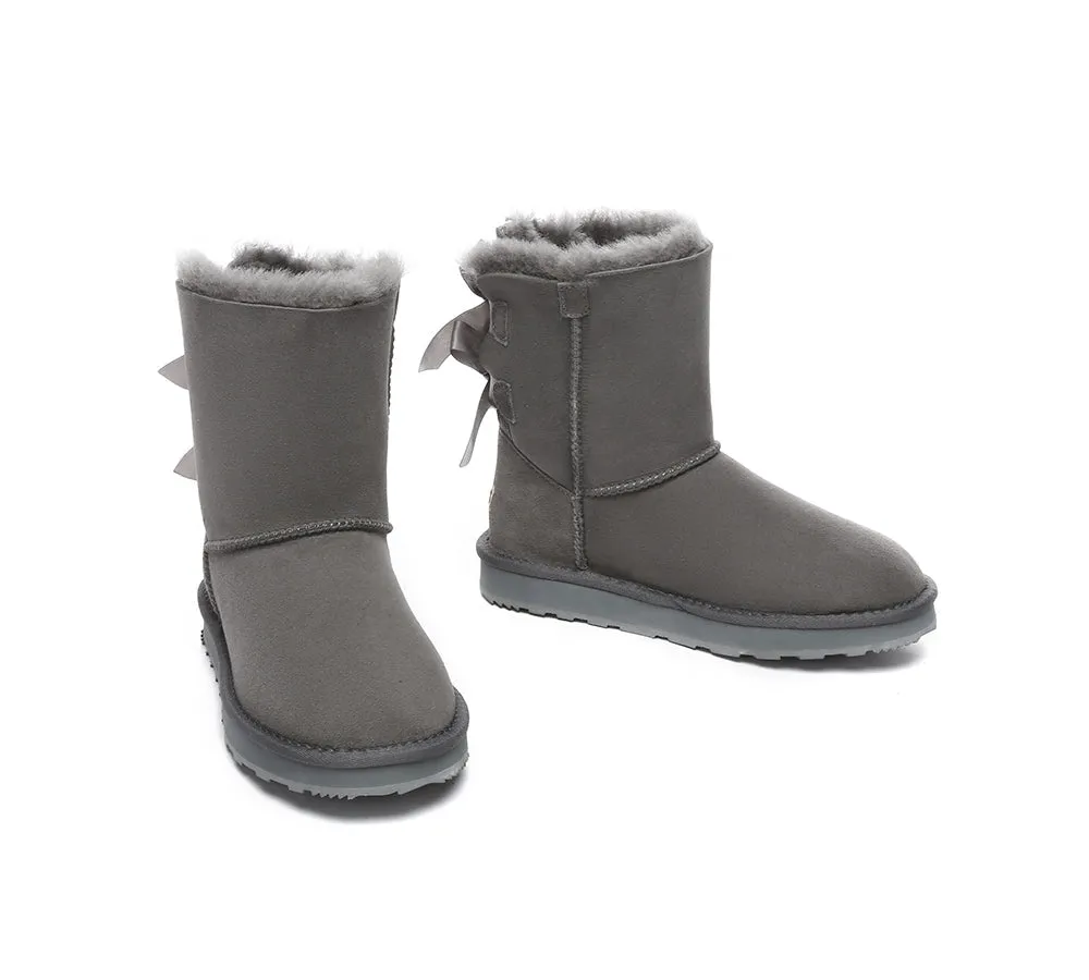 Urban UGG® Double faced Sheepskin Short Back Bow Boots