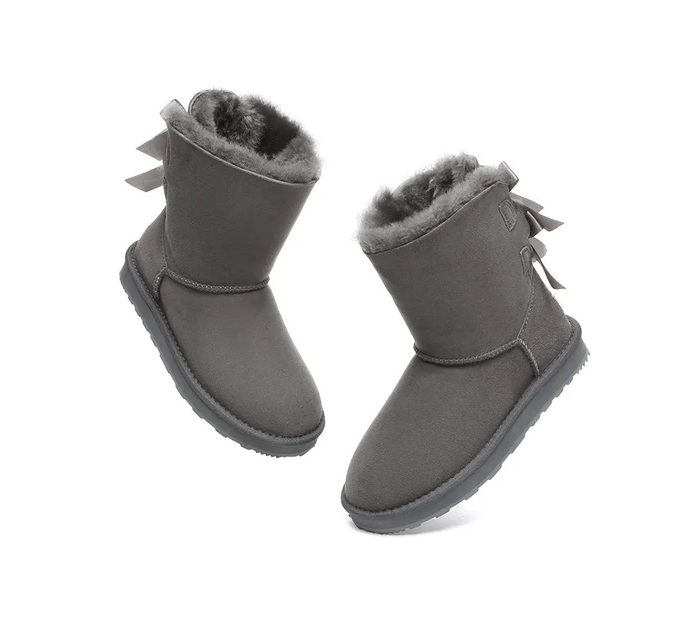 Urban UGG® Double faced Sheepskin Short Back Bow Boots