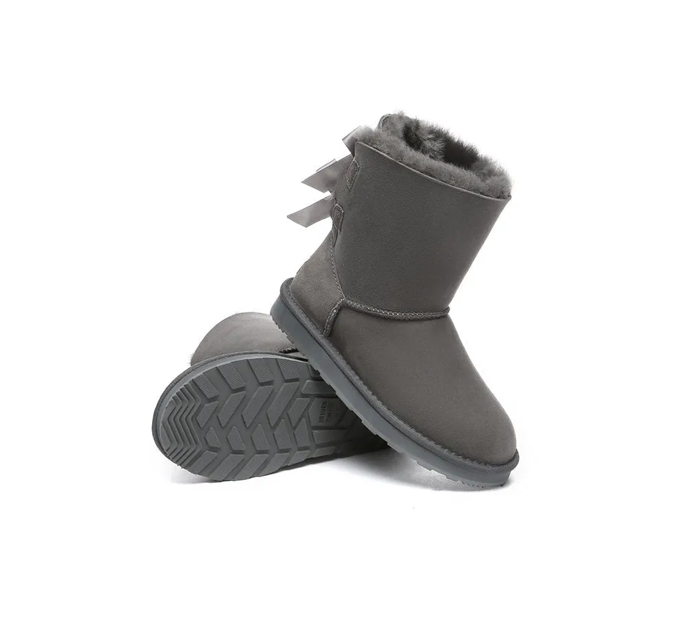 Urban UGG® Double faced Sheepskin Short Back Bow Boots