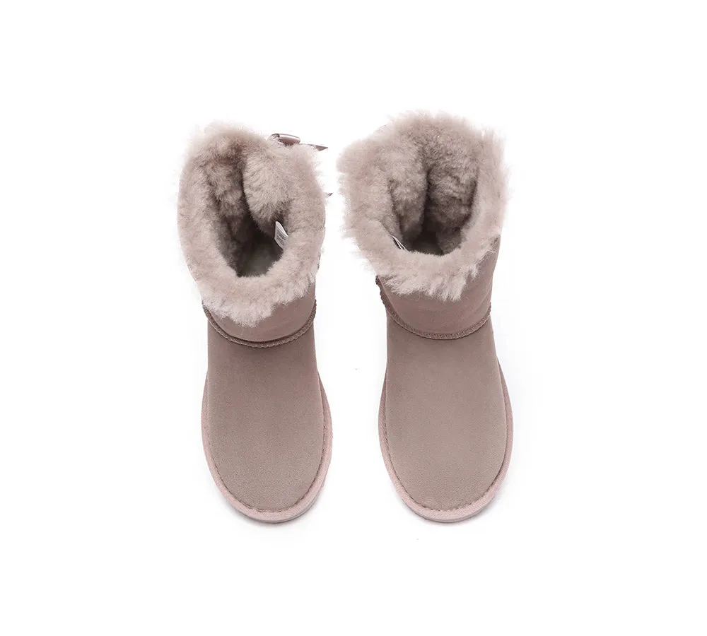 Urban UGG® Double faced Sheepskin Short Back Bow Boots