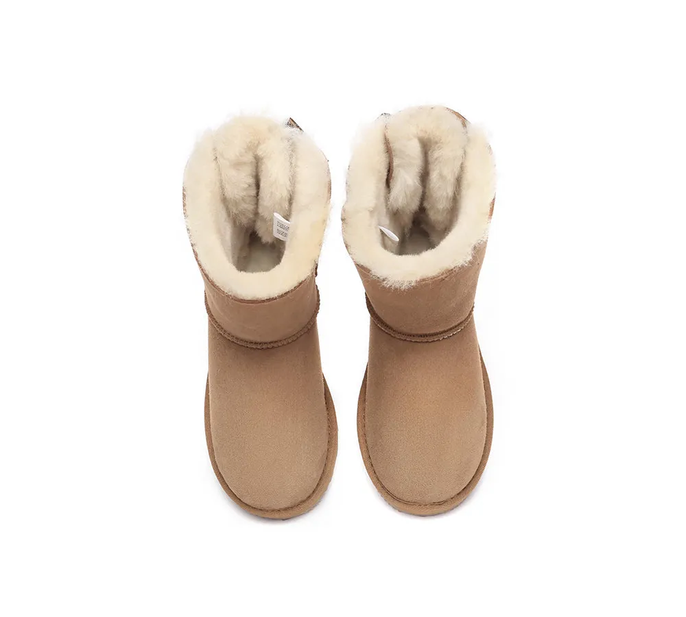 Urban UGG® Double faced Sheepskin Short Back Bow Boots