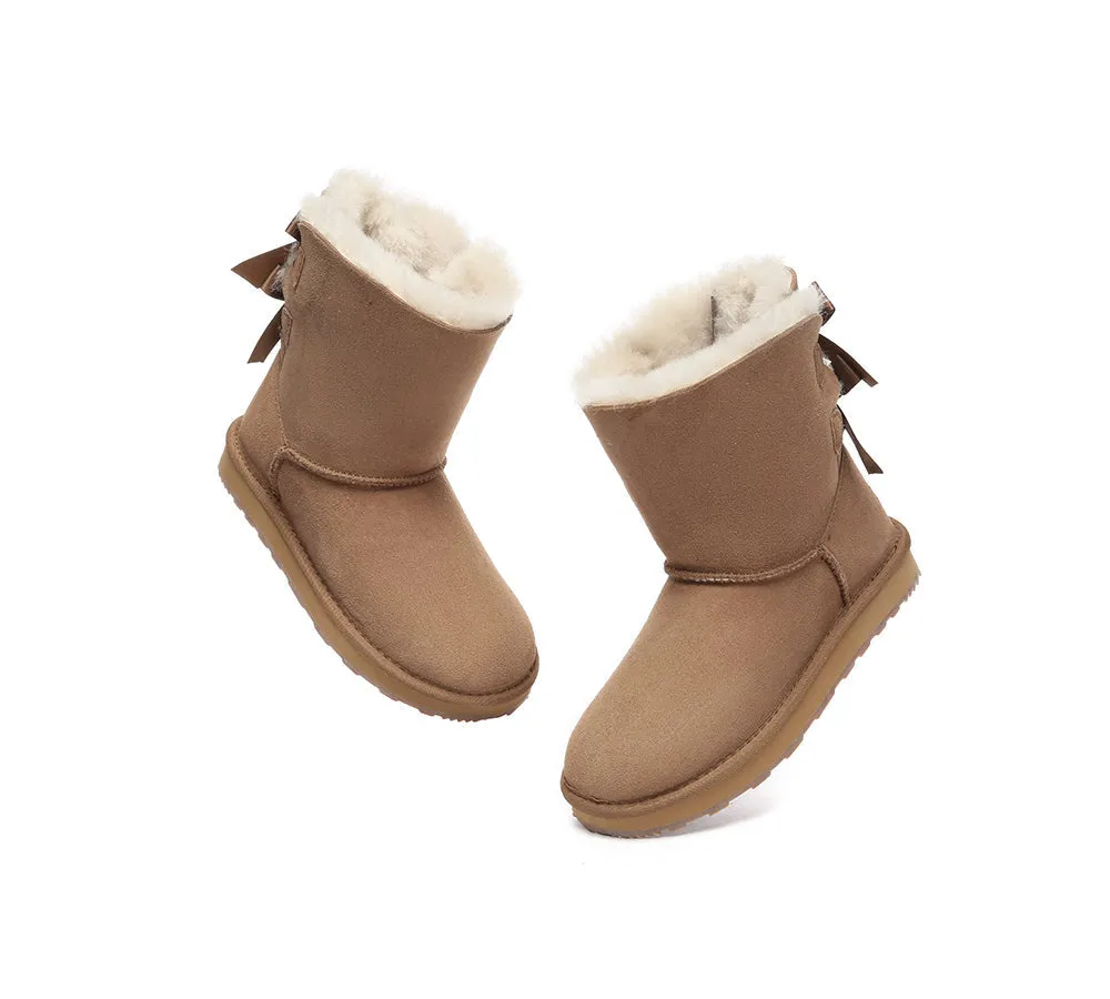 Urban UGG® Double faced Sheepskin Short Back Bow Boots