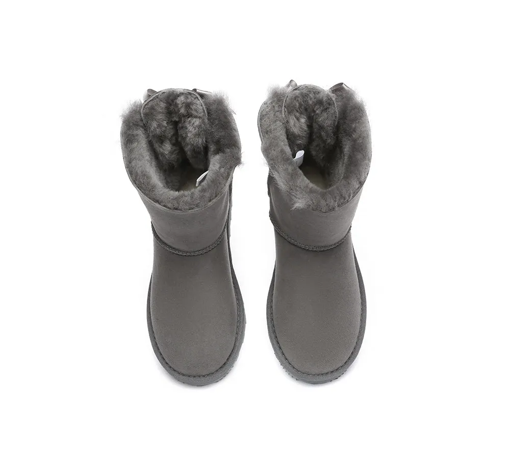 Urban UGG® Double faced Sheepskin Short Back Bow Boots