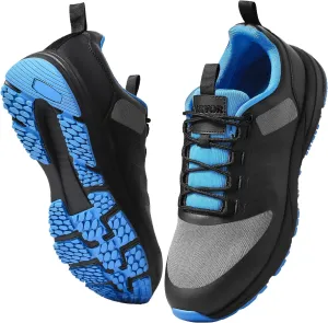VEVOR Men's Cross M Width Sneakers US Size 12, Wide Toe Box Arch Support & Adjustable Lace-up, Training Shoes for Running, Gymnastics, Dog Walking, and Weightlifting (Black)