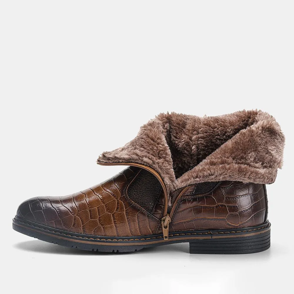 Vintage Padded Warm Men's Boots