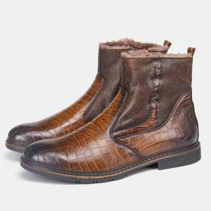 Vintage Padded Warm Men's Boots