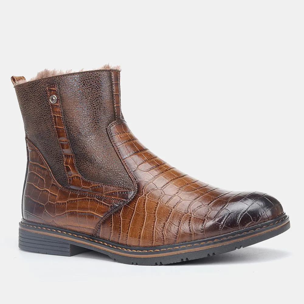 Vintage Padded Warm Men's Boots