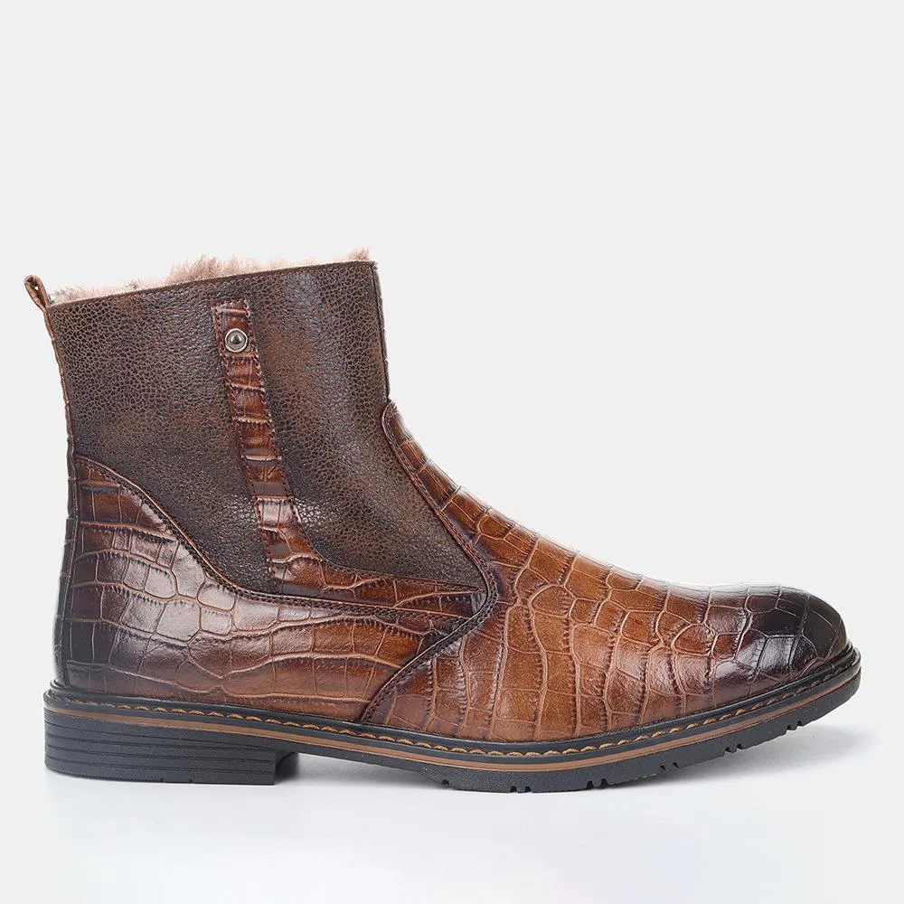 Vintage Padded Warm Men's Boots