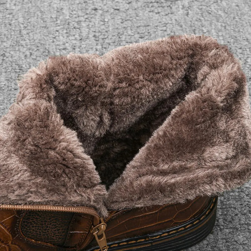 Vintage Padded Warm Men's Boots